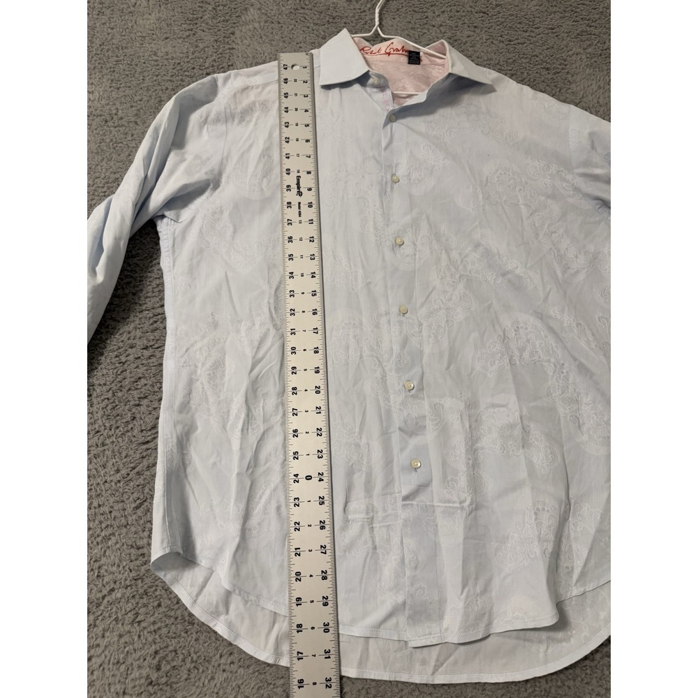 Robert Graham SZ L‎ Shirt & Contrast Cuff Button Down Dress Shirt - Picture 7 of 11